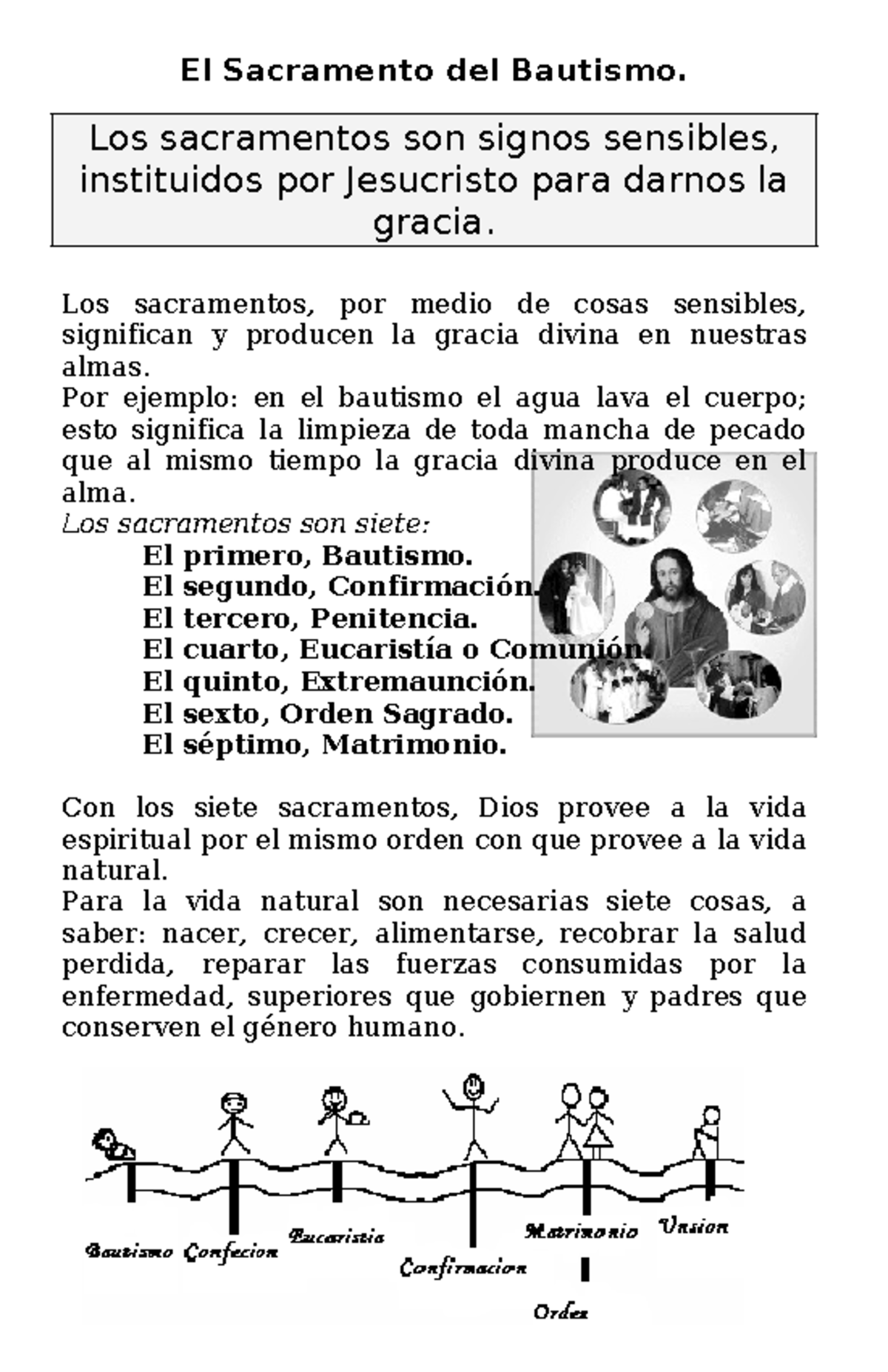 Los Sacramentos en general para Bautismo librito - El Sacramento del ...