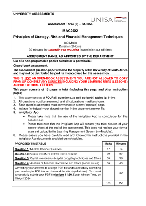 ECS1601 Assignment 05 - DOCUMENT - ECS1601 Assignment 05 Semester 01 ...