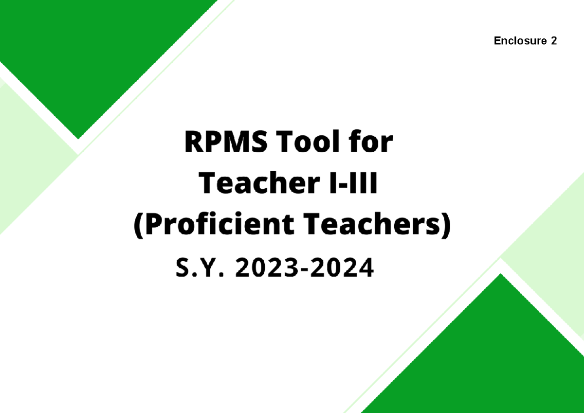 CO TOOL AND Rubric 2023-2024 - Tool for S. 2023-2024 | Proficient ...