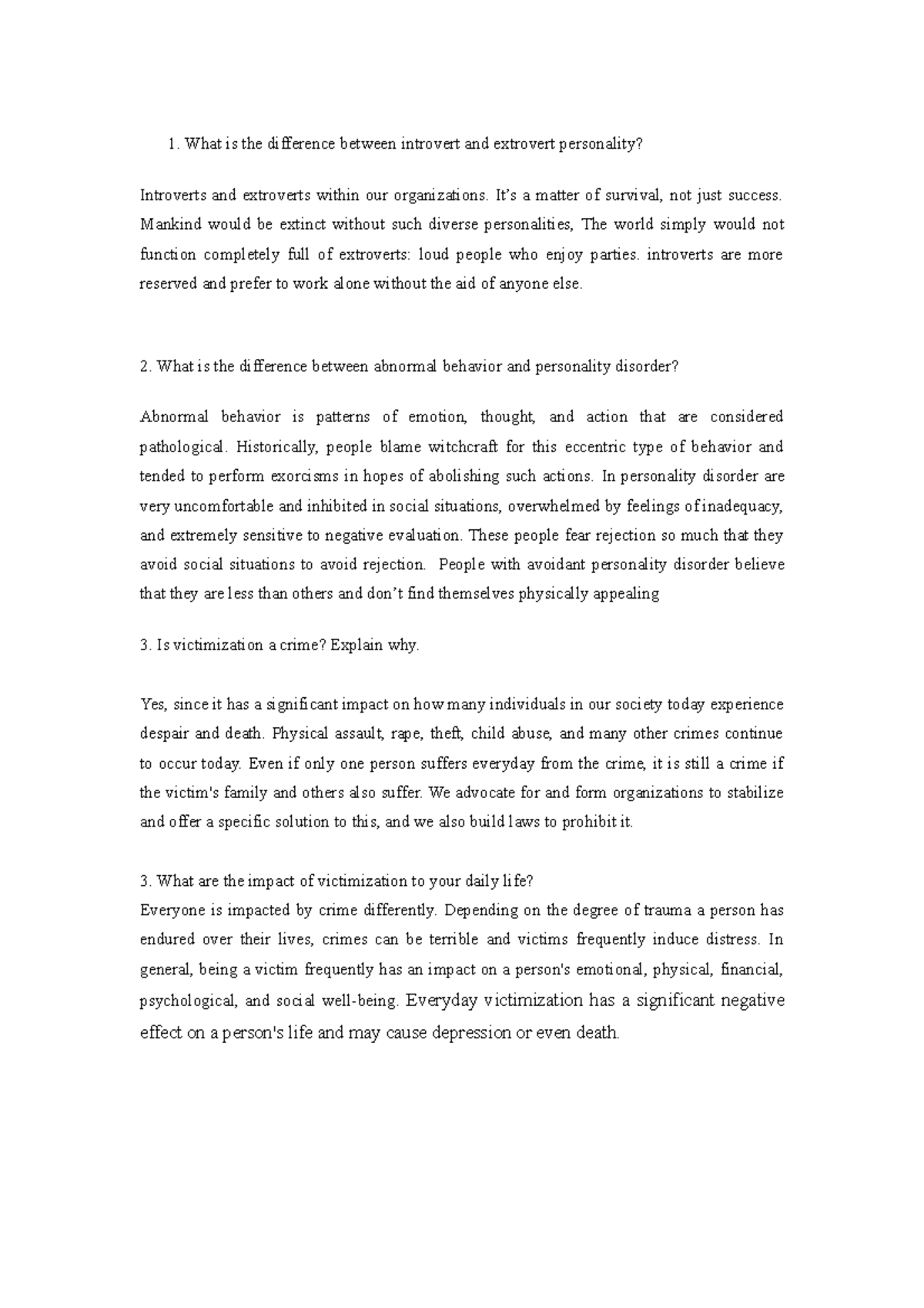 R8 - Human Behavior Lecture no. 8 - What is the difference between ...