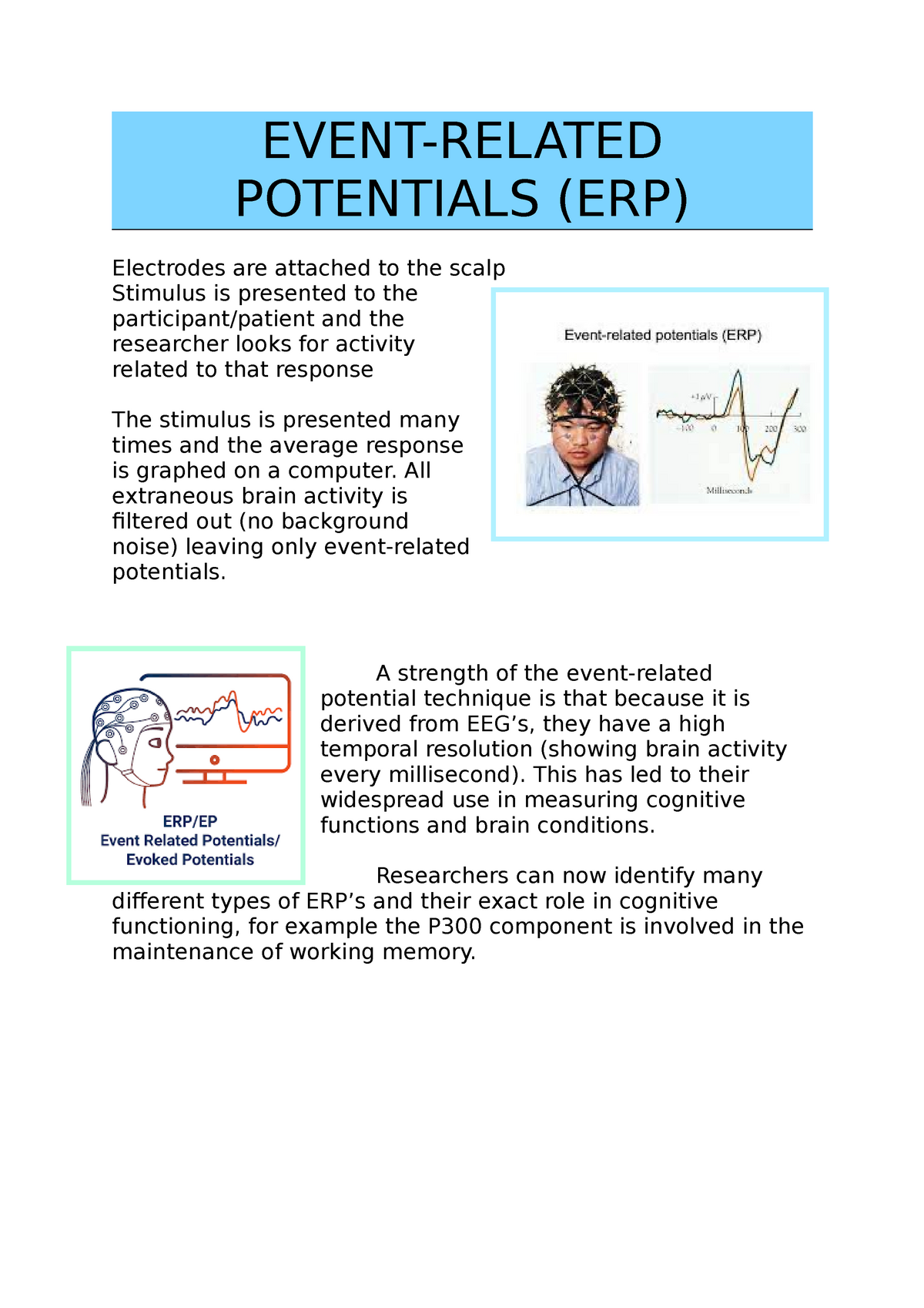 event related potential case study