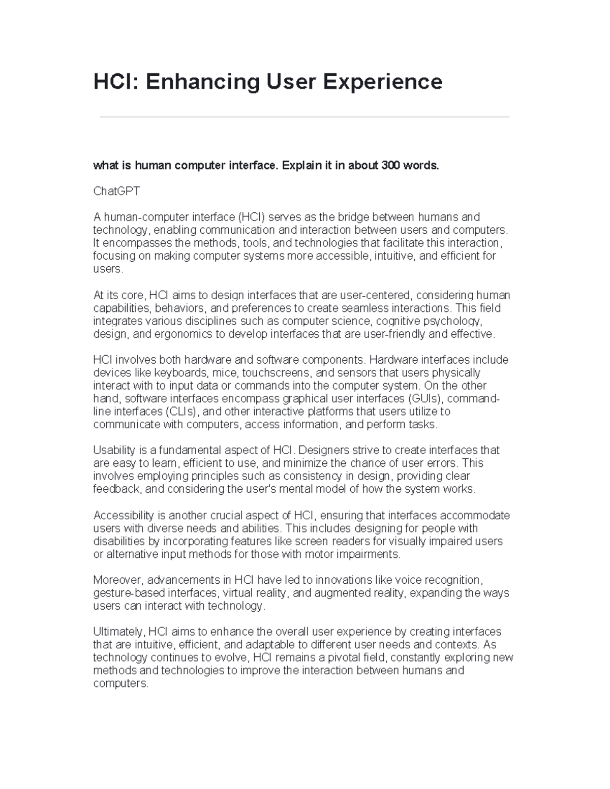 Hci all units notes full pdf - HCI: Enhancing User Experience what is ...