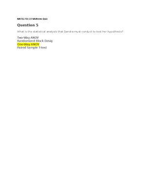 MKT731 — Midterm Quiz Flashcard Q1 - MKTG 731-22 Midterm Quiz Question ...