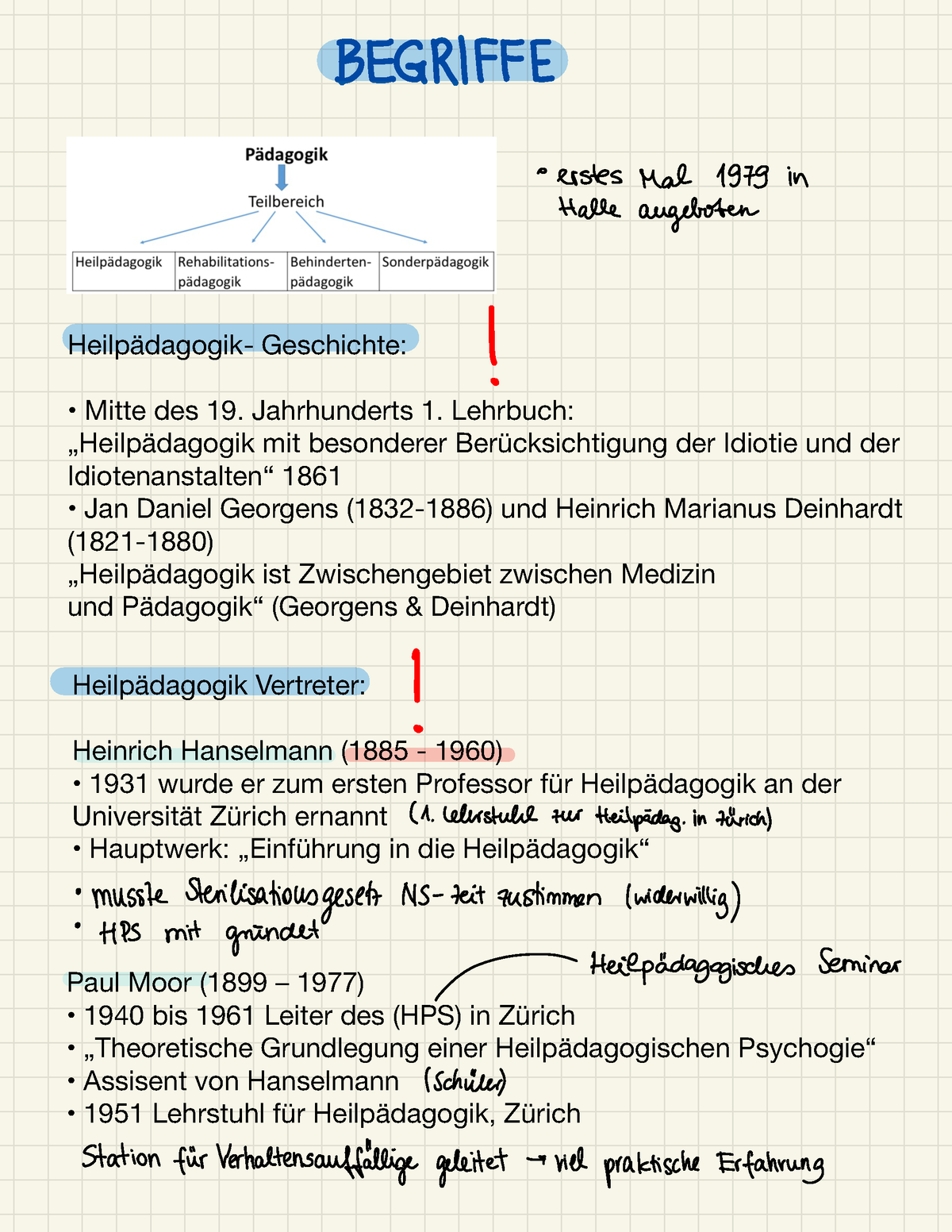 Begriffe Heilp Dagogik Geschichte Mitte Des Jahrhunderts Lehrbuch Heilp Dagogik