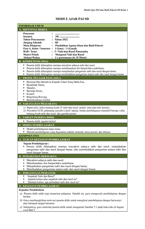 CP Paibp FASE B (datadikdasmen - CAPAIAN PEMBELAJARAN KURIKULUM MERDEKA ...