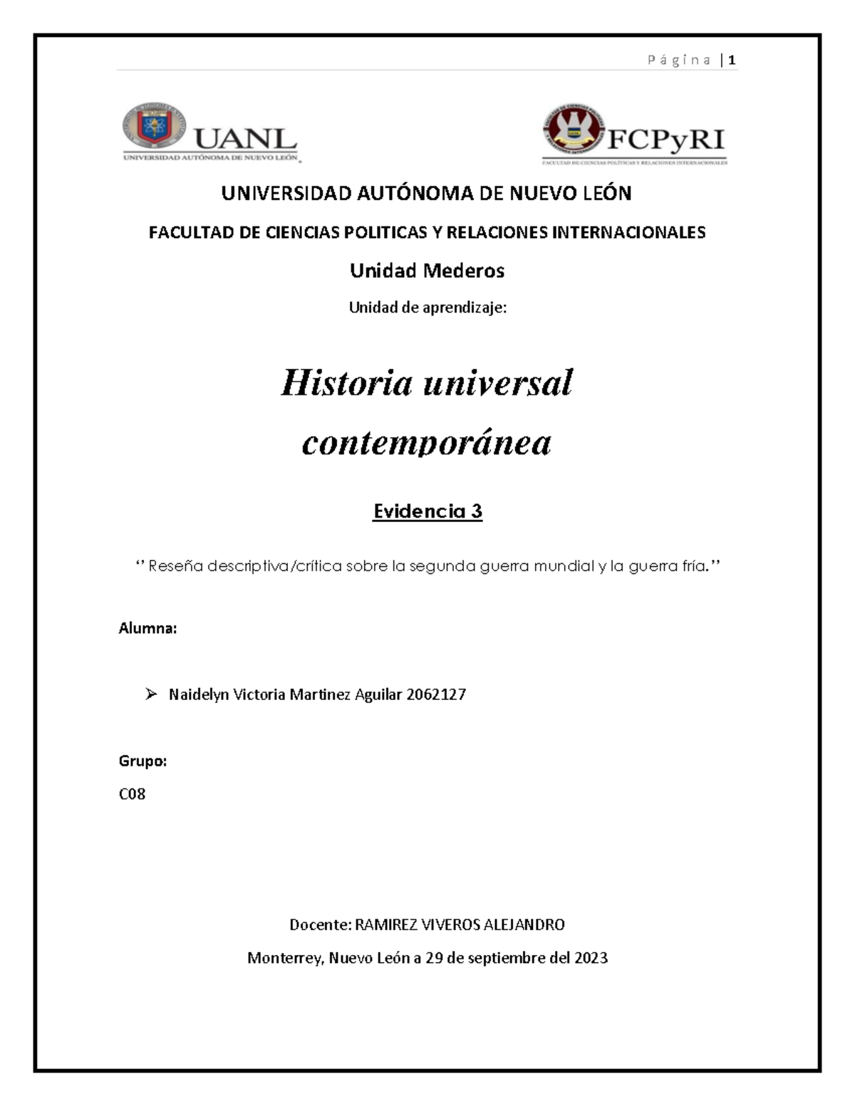 Nvma Reseña Descriptiva Hup Universidad AutÓnoma De Nuevo LeÓn Facultad De Ciencias Politicas 2035