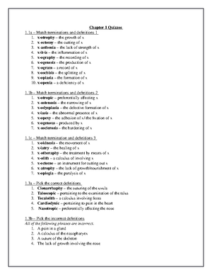 [Solved] xitis meaning - Medical Terminology (Clas 103.3) - Studocu