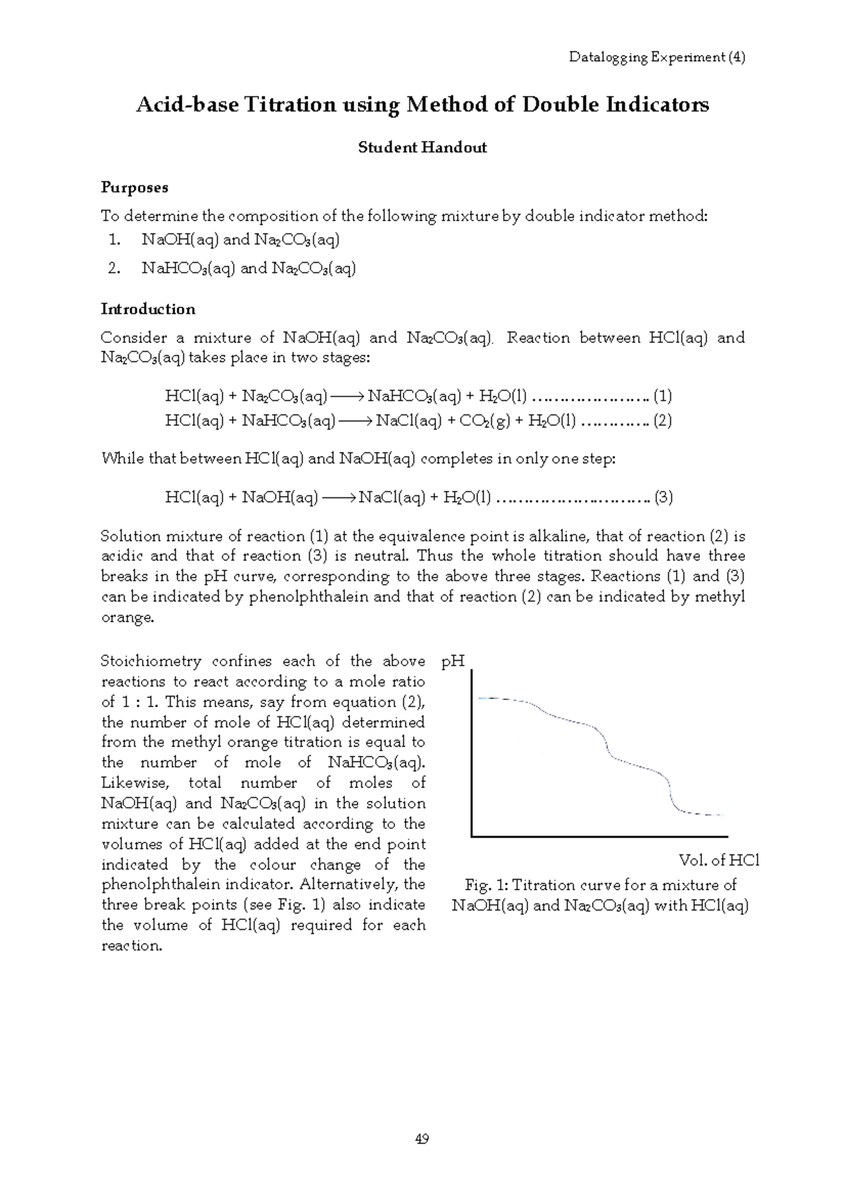 double titration experiment class 12 pdf