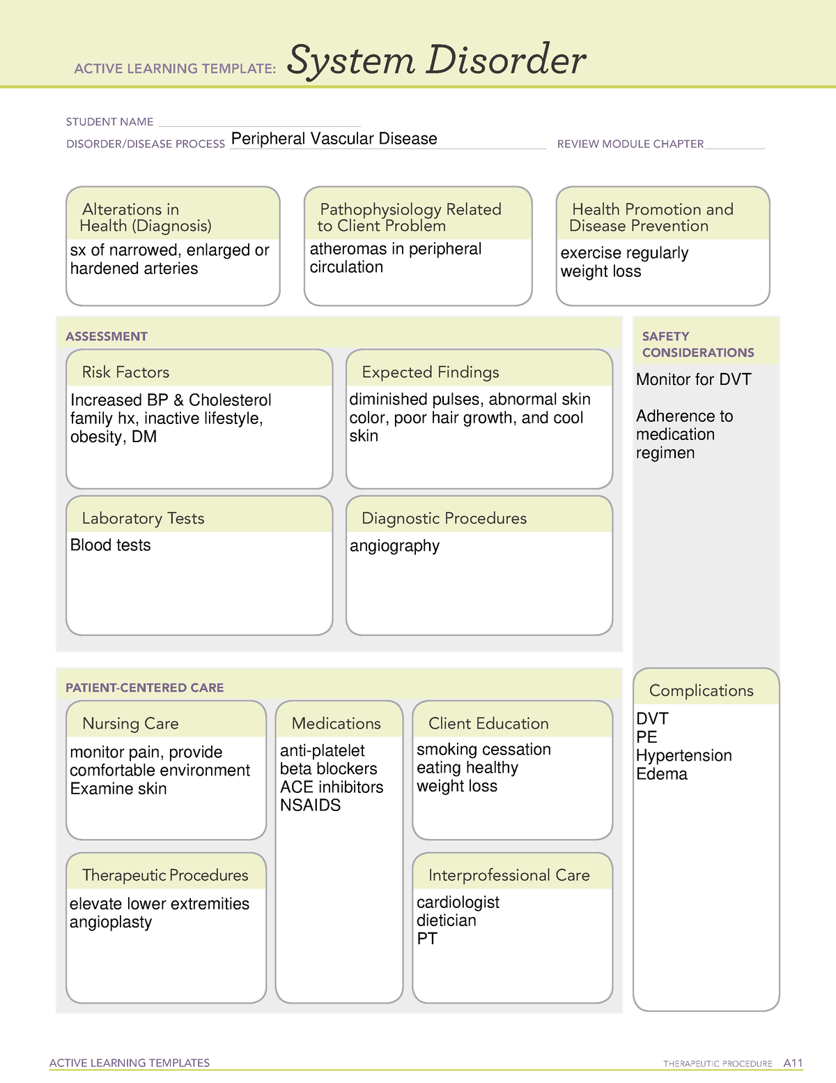 pvd-peripheral-vascular-disease-active-learning-template-ati-vn-304