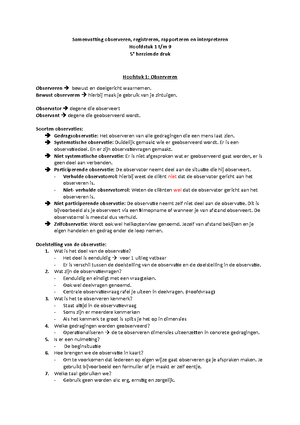 Observatiemethoden - 1 1 HOOFDSTUK 1: OBSERVEREN 1 INLEIDING EN ...