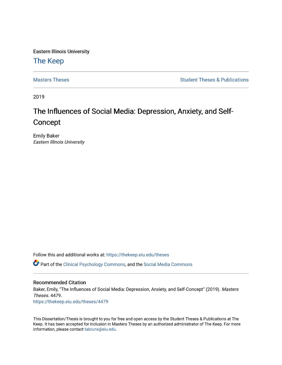 social media causes depression essay