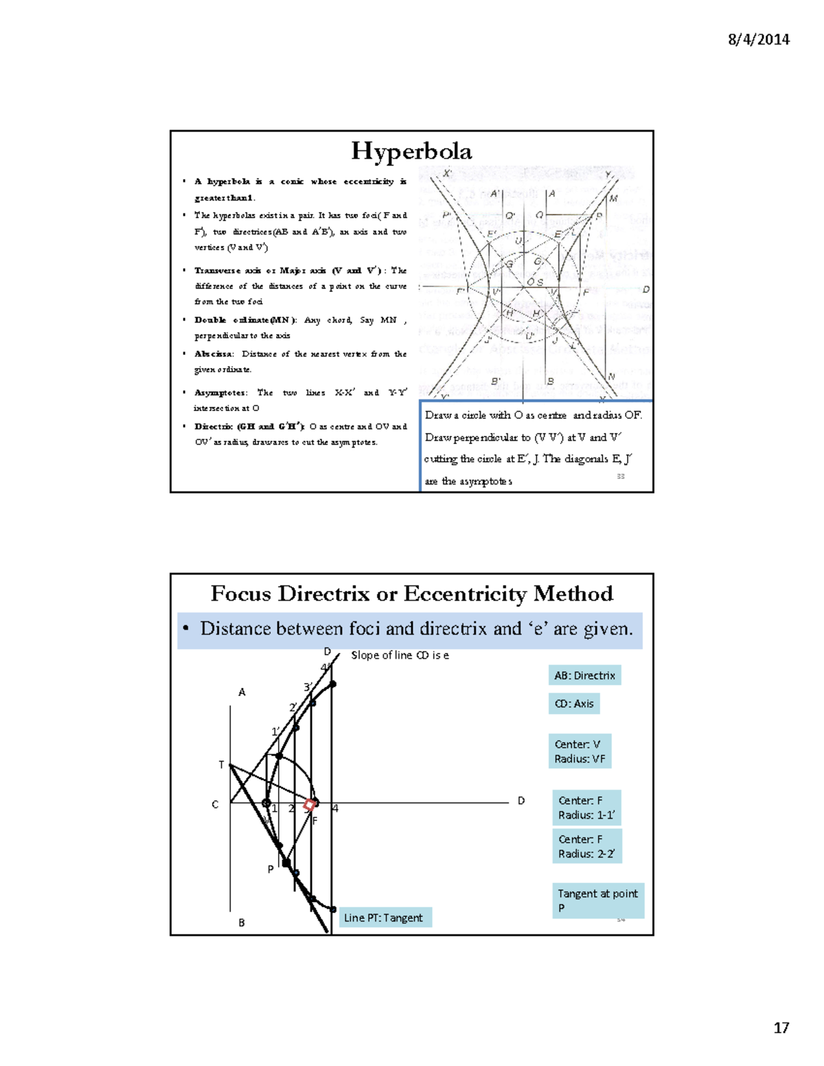 Lecture 3 Engineering Curves Hyperbola A Hyperbola Is A Conic Whose lecture-3-engineering-curves-hyperbola-a-hyperbola-is-a-conic-whose