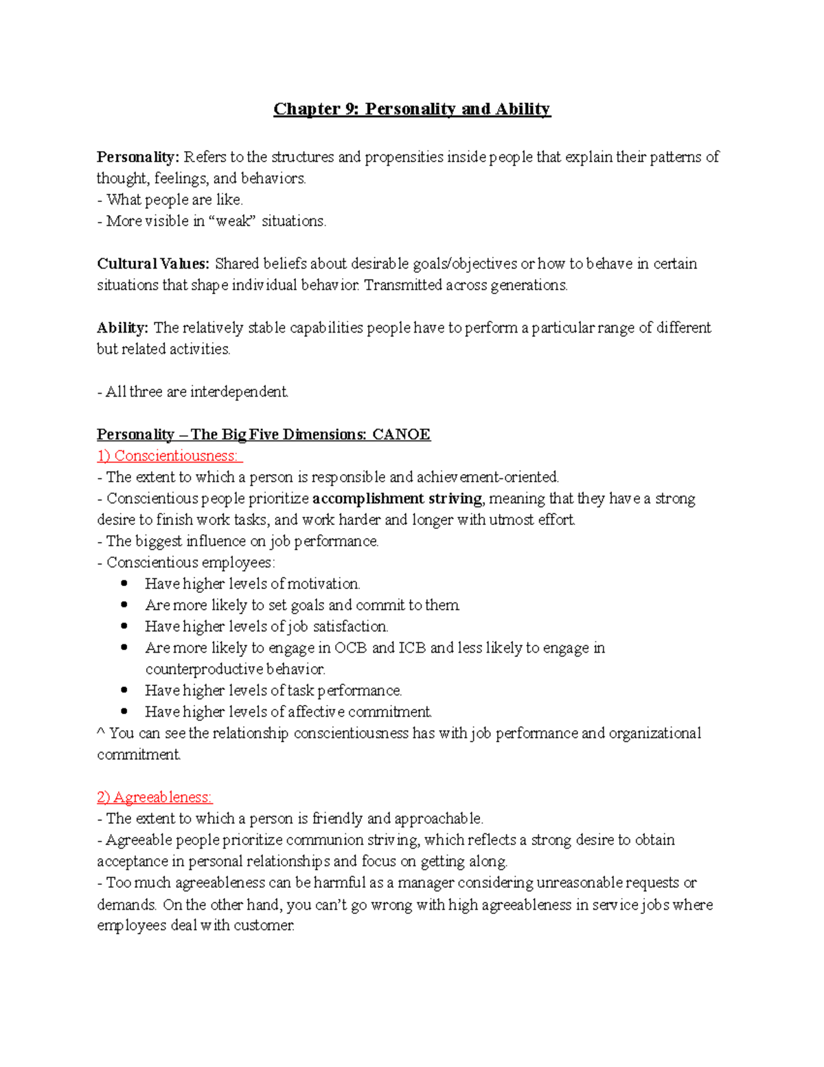 Adms 2400 chapter 9 - Summary Organisational Behaviour/Organizational ...