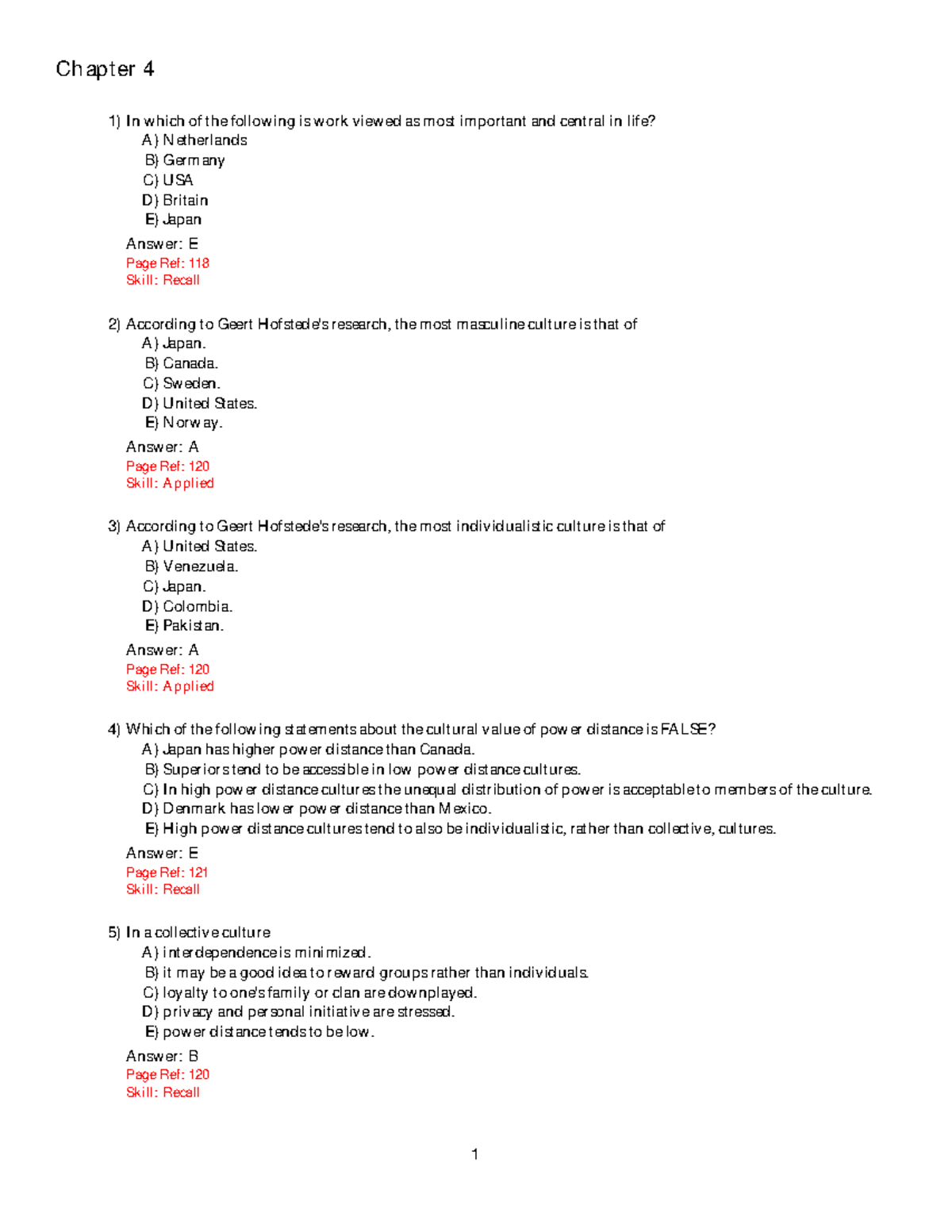 Chapter 4 Practice - Chapter 4 1)In which of the following is work ...