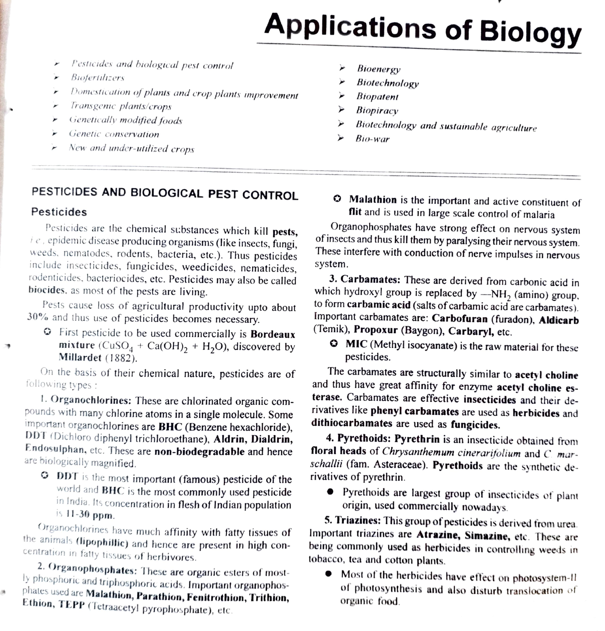 applications of biology in daily life essay
