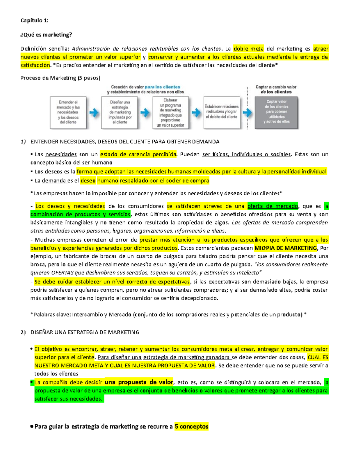 Conceptos Basicos - Resumen Principles Of Marketing - Capítulo 1: ¿Qué ...