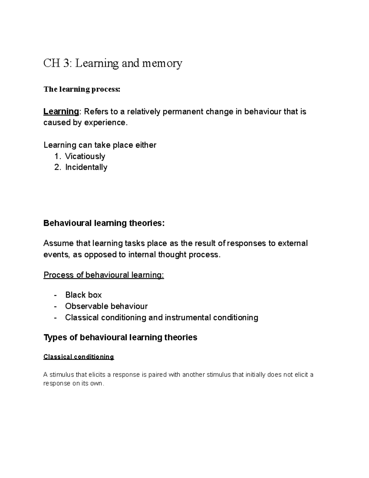 consumer-behaviour-ch3-ch-3-learning-and-memory-the-learning-process