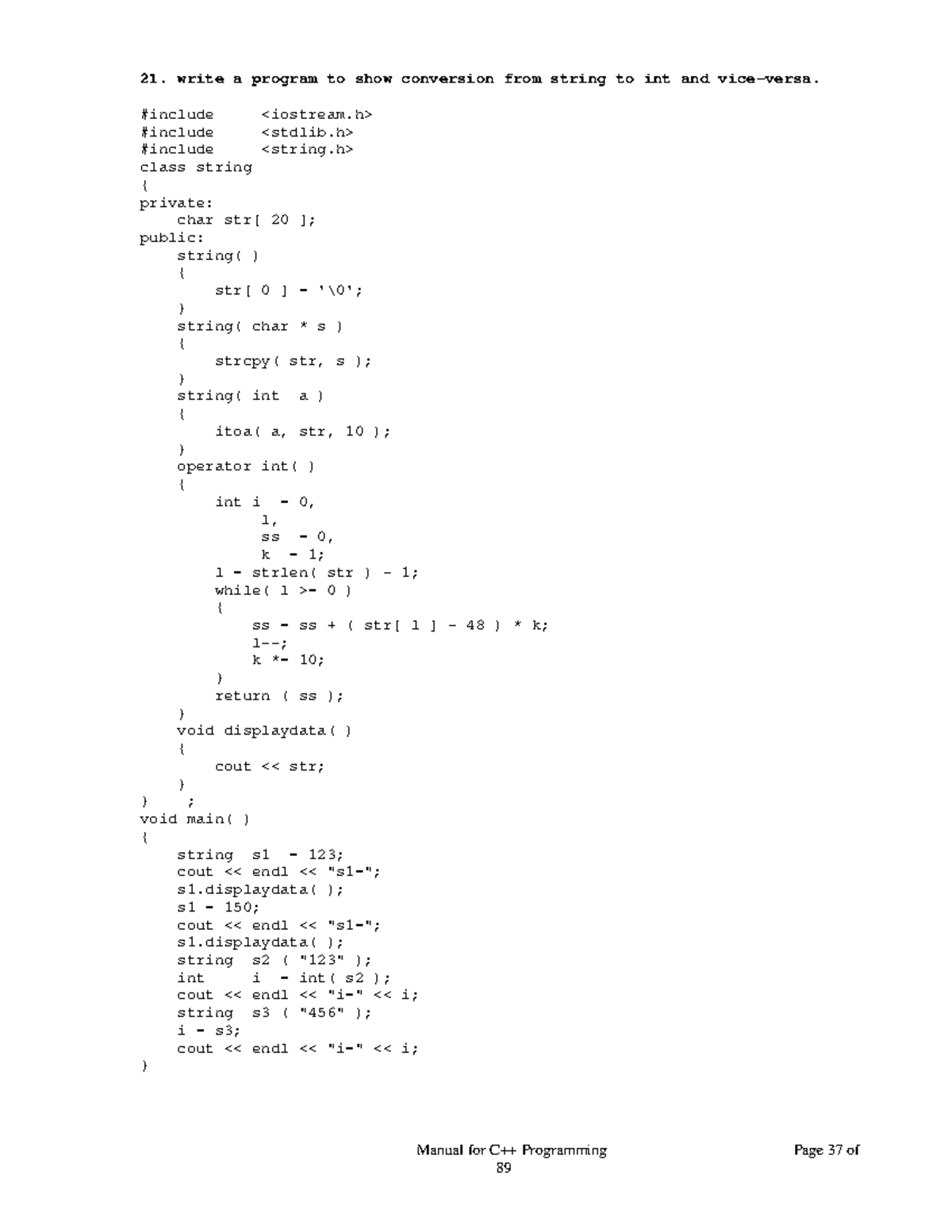 illustrate overload method - Manual for C++ Programming Page 37 of 89 ...
