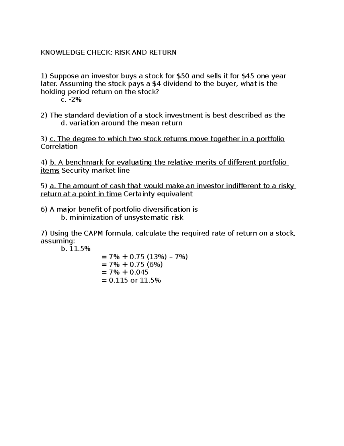 risk-and-return-financial-management-knowledge-check-risk-and