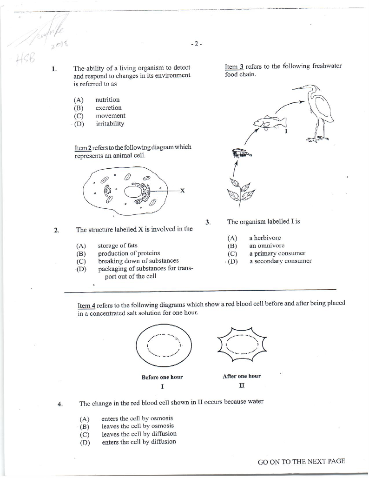 HSB past papers - Human Social Biology - Studocu