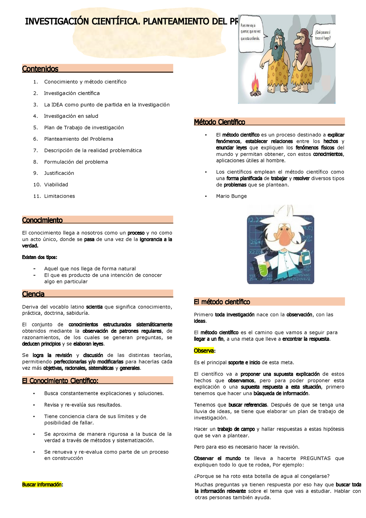 Metodología Parcial - INVESTIGACIÓN CIENTÍFICA. PLANTEAMIENTO DEL ...