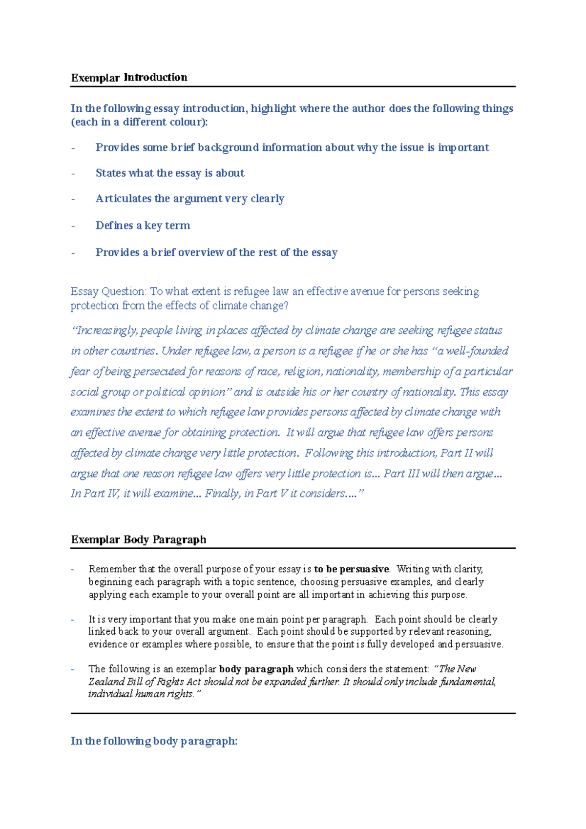 Workshop 1 Activity Document - Exemplar Introduction In the following ...