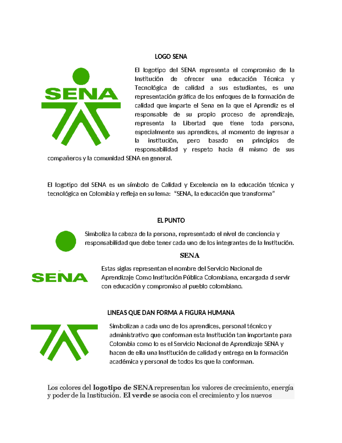 LOGO SENA - LOGO SENA El logotipo del SENA representa el compromiso de ...