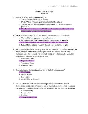 Chapter 11 Quiz - A Study Guide Quiz To Sociology - OpenStax ...