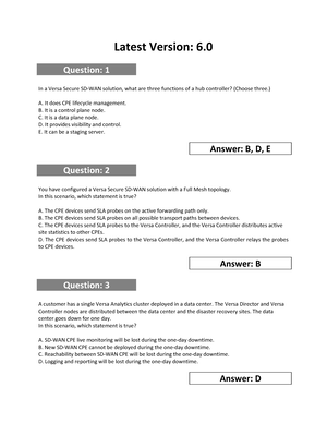 Free CFR-410 Test Questions