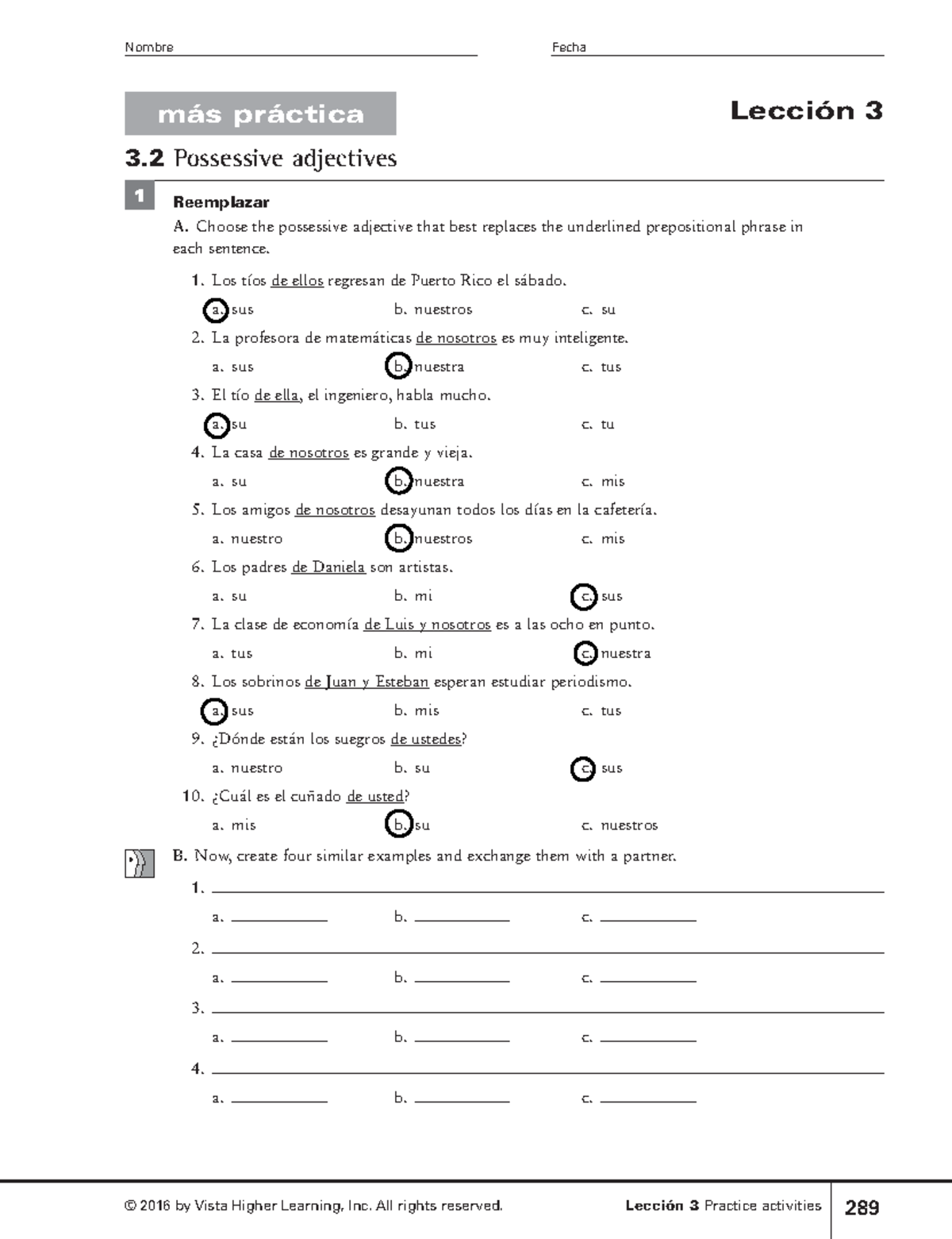 lecci-n-3-possessive-adjectives-m-s-pr-ctica-lecci-n-3-reemplazar-a