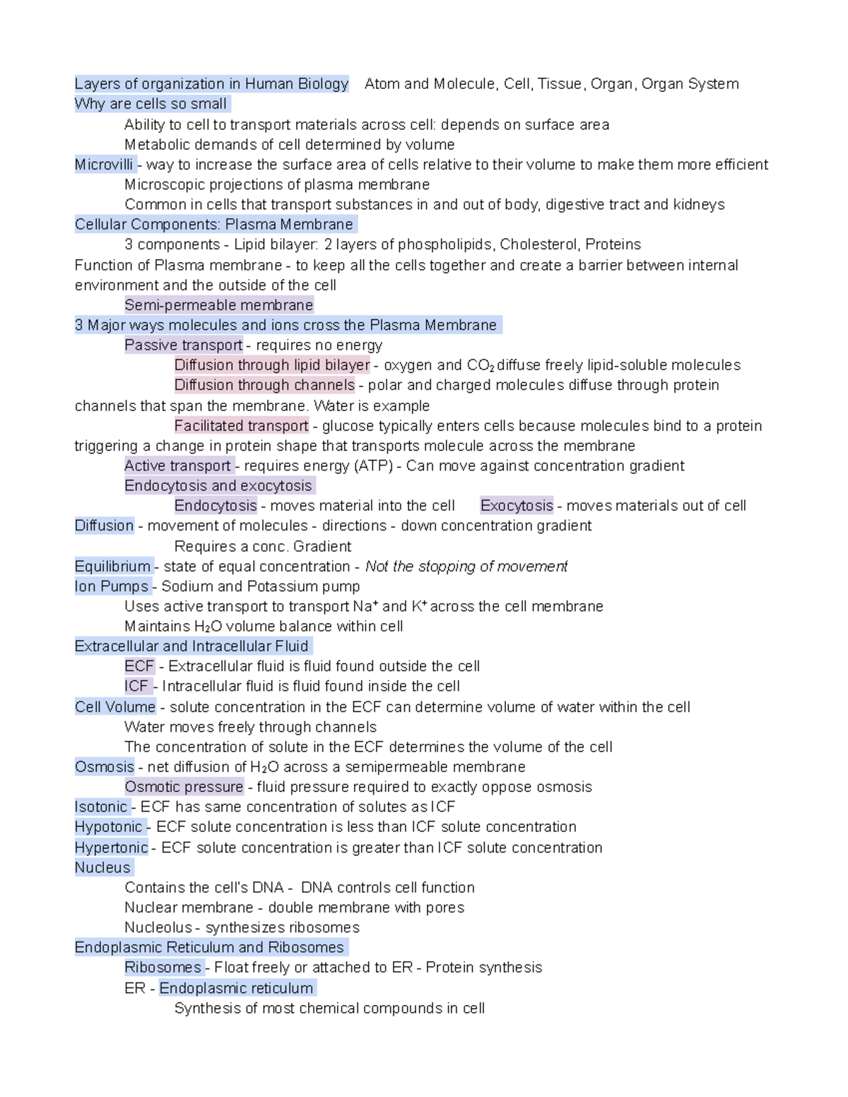 Chapter 3 - Layers of organization in Human Biology Atom and Molecule ...