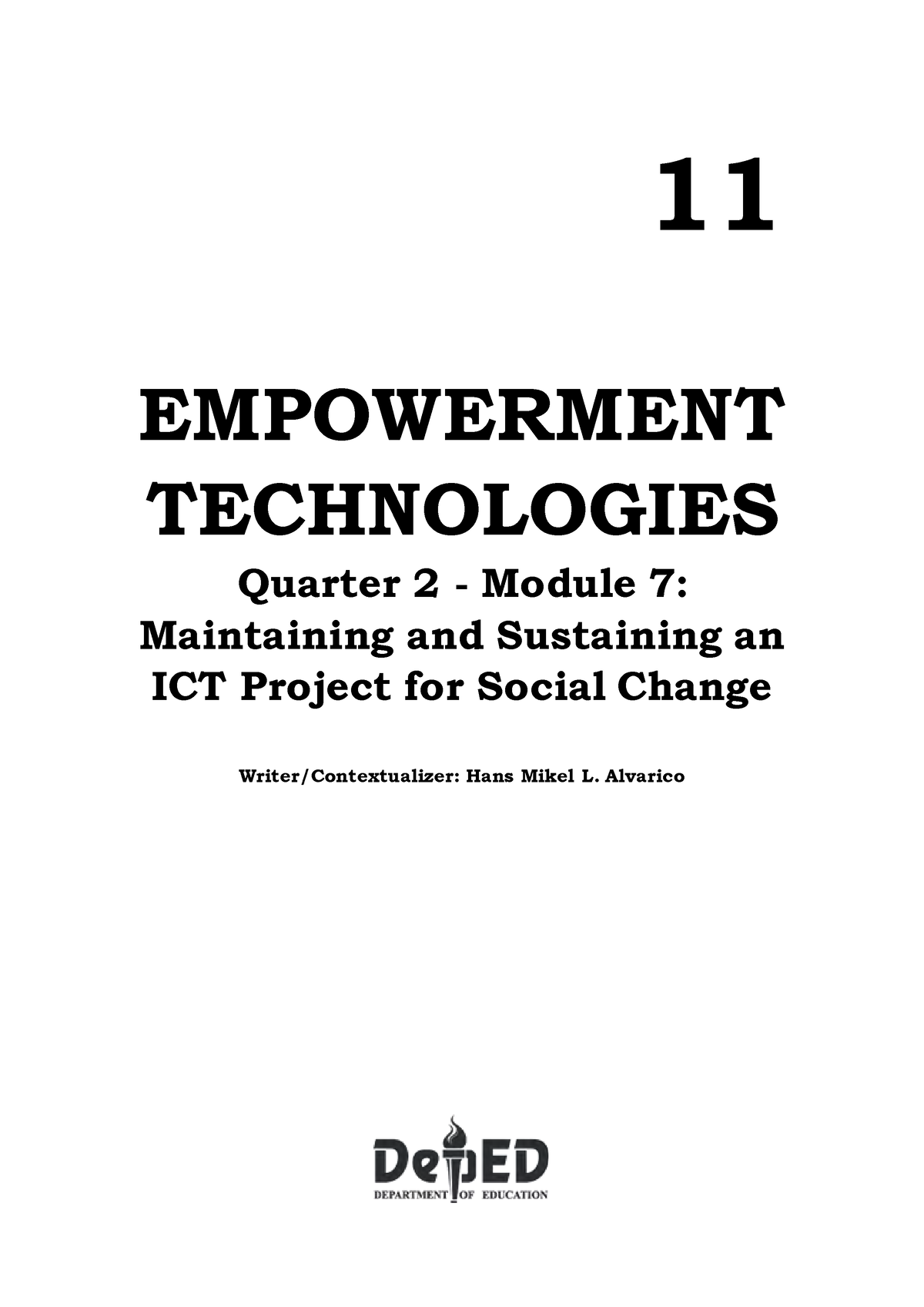 7 Q2 Emp Tech - Module 7 Quarter 2 Empowerment Technology - EMPOWERMENT ...