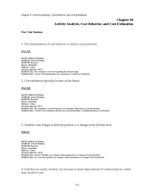 Variable and Absorption Costing Problem and Answer Exercises - During ...