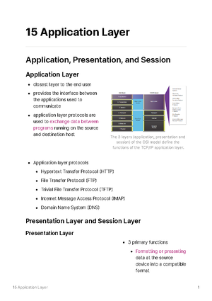 14 Transport Layer - 14 Transport Layer Transportation of Data Role of ...