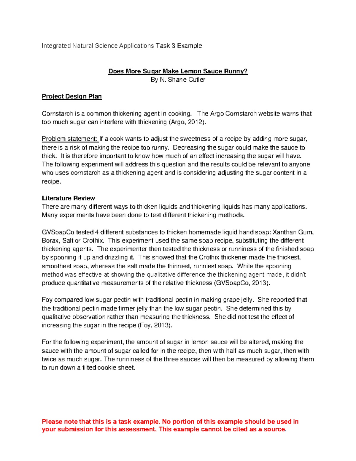 Integrated natural science applications task 3 example 8-11-15 - Please ...