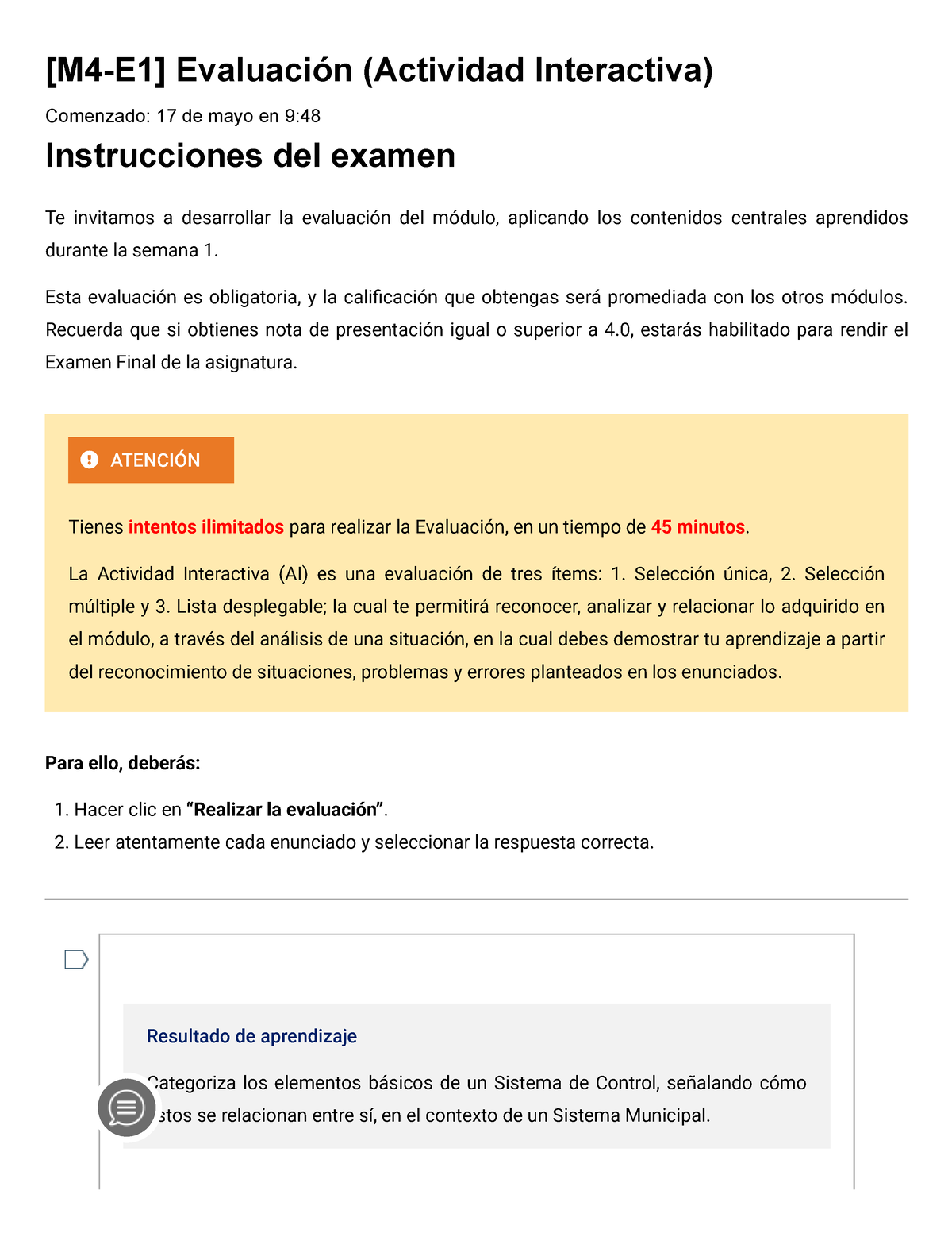 Examen [M4-E1] Evaluación (Actividad Interactiva) - [M4-E1] Evaluación ...