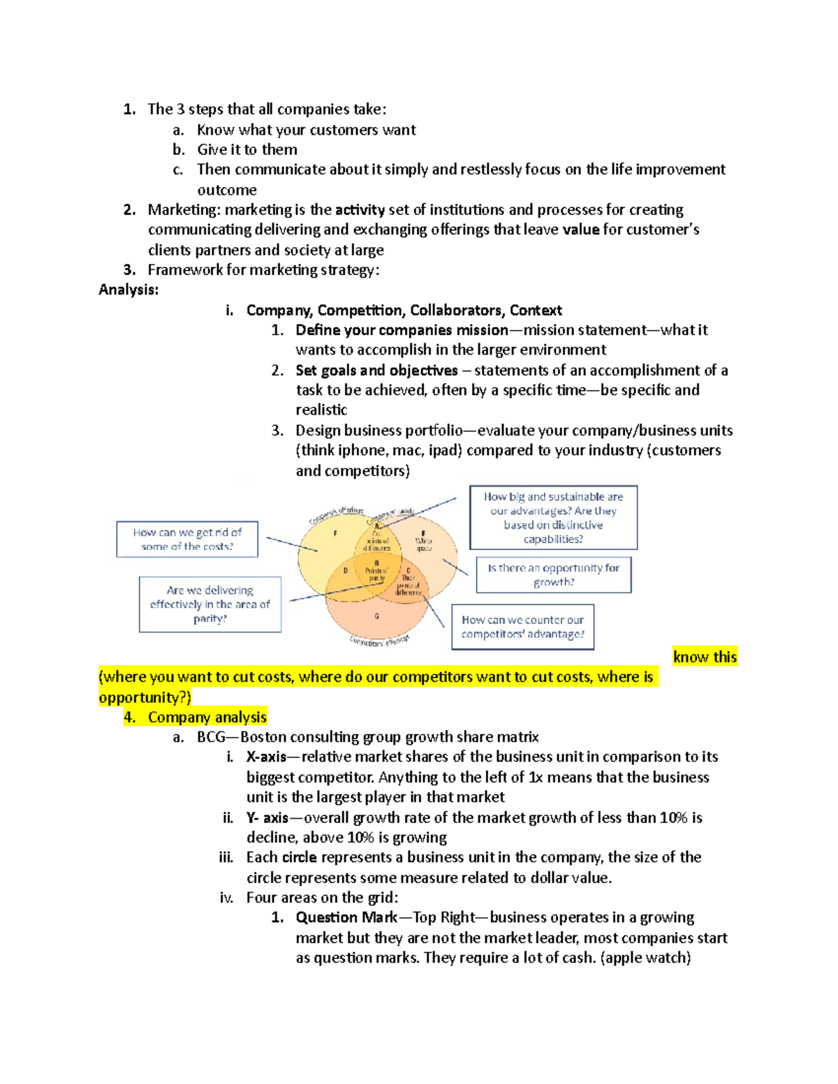 301 Exam 1 - Exam 1 study guide - The 3 steps that all companies take ...