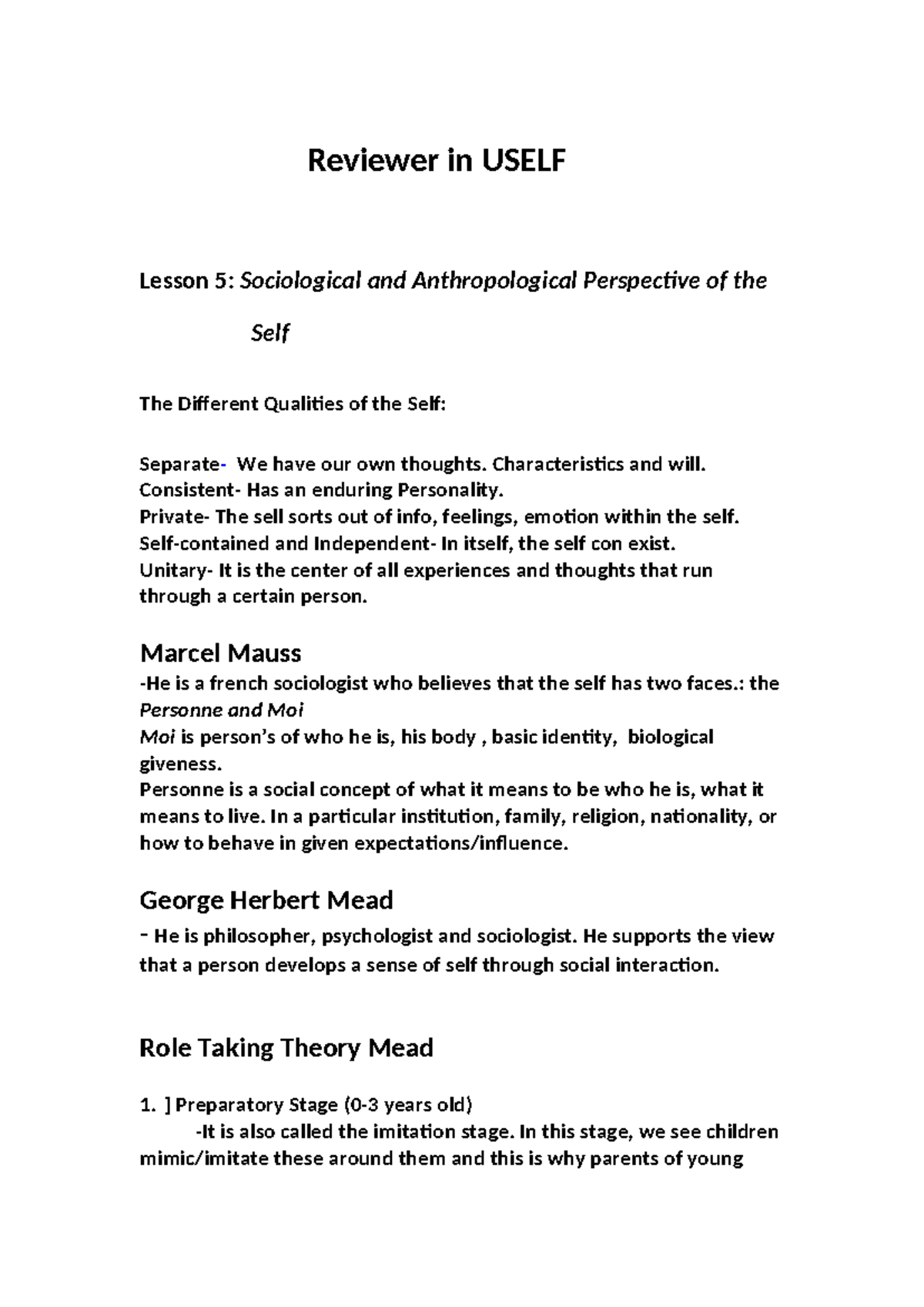 Reviewer in Uself - qhsagdhashdfashdha - Reviewer in USELF Lesson 5 ...