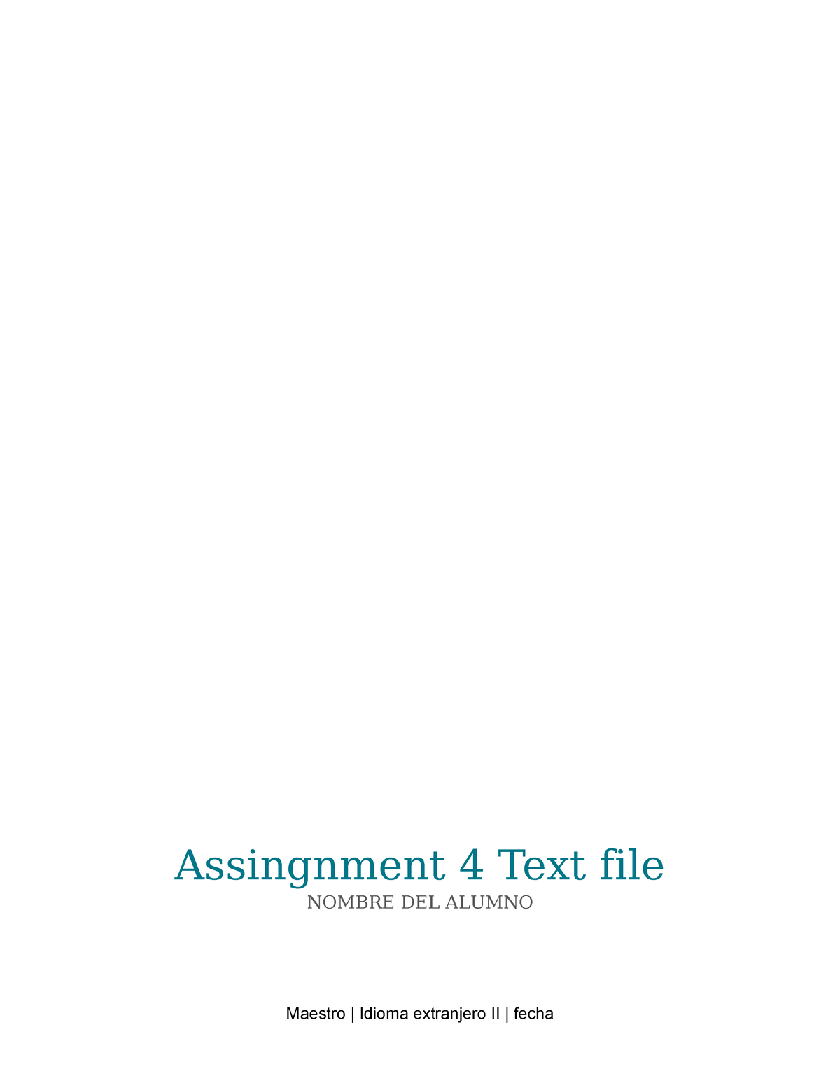 assignment 4 text file u2 uveg