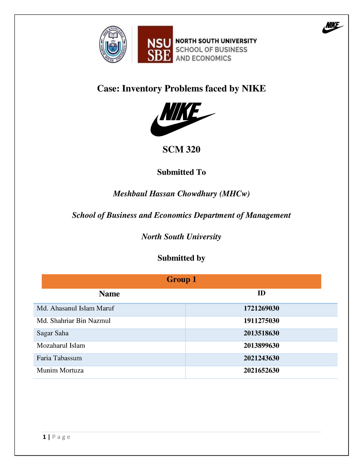 nike inventory management case study