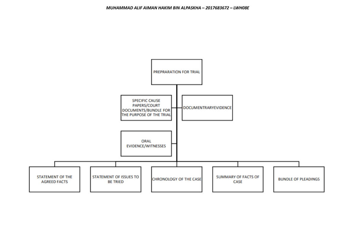 pre trial case management FLOW Chart - EXPLAINATION ON THE FLOW CHART ...