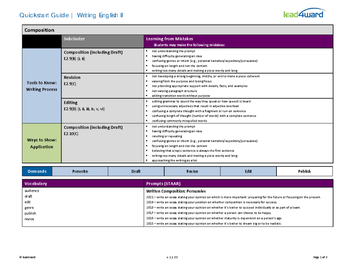 07writing eng2 quickstart guides rc 2022 Quickstart Guide Writing