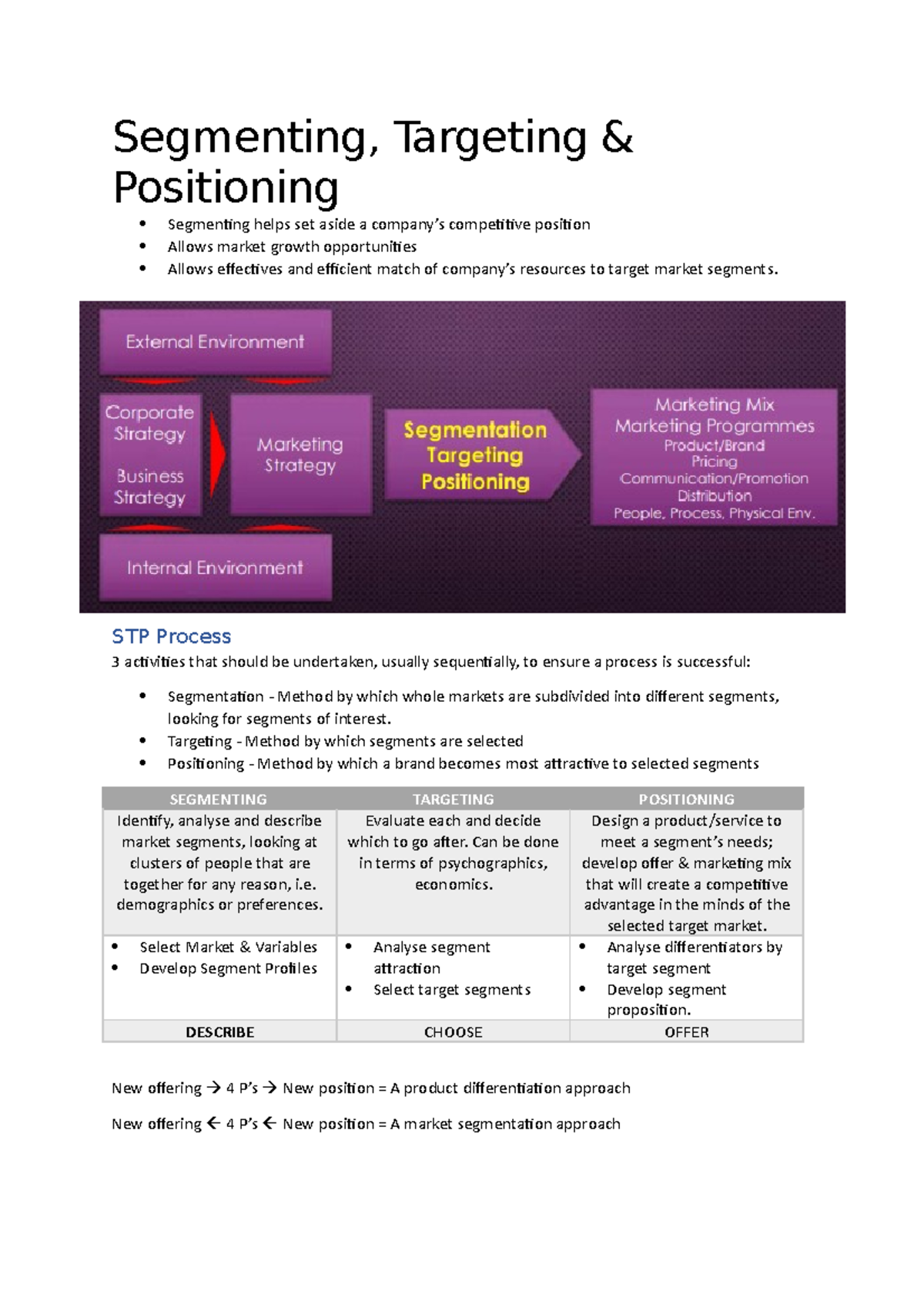 Lecture 4 - Segmenting, Targeting And Positioning - Segmenting ...