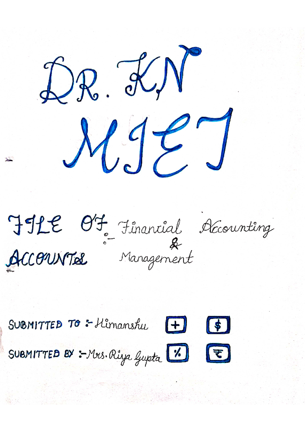 File of account - Financial accounting - Studocu