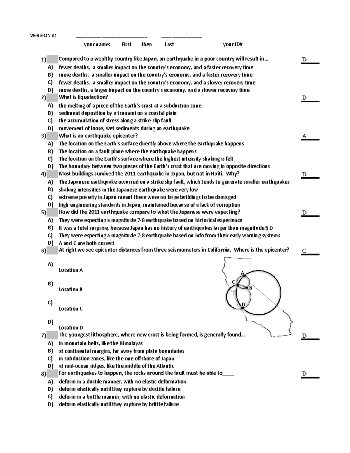 Exam Autumn 2019, Questions And Answers - VERSION #1