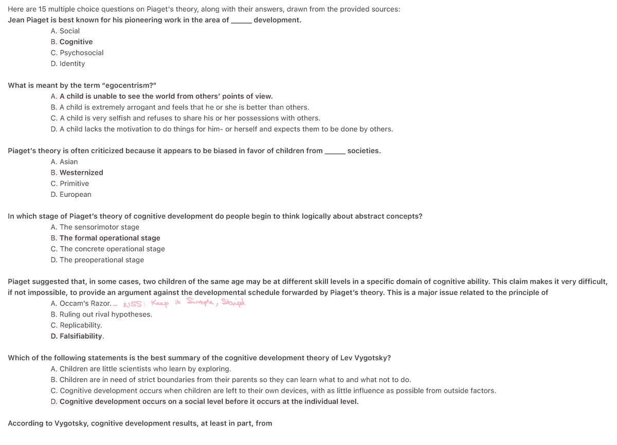 Quiz 3 - Practice Material for Mid Semesters - Here are 15 multiple ...