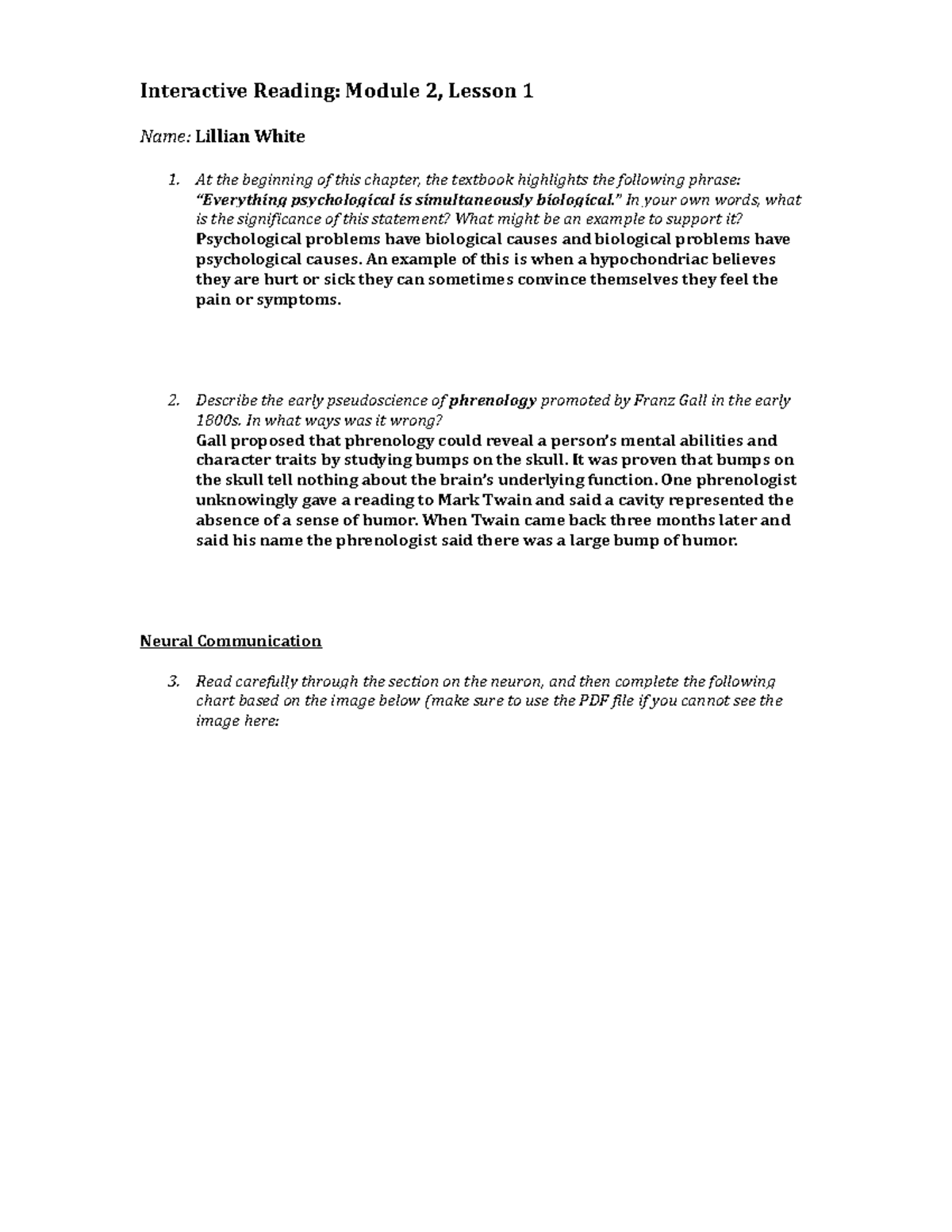 Interactive Reading 2 1 - Interactive Reading: Module 2, Lesson 1 Name ...