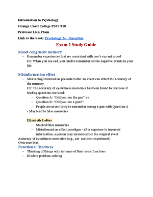 Psych Chapter 4 Consciousness - Module 4. States of consciousness ...