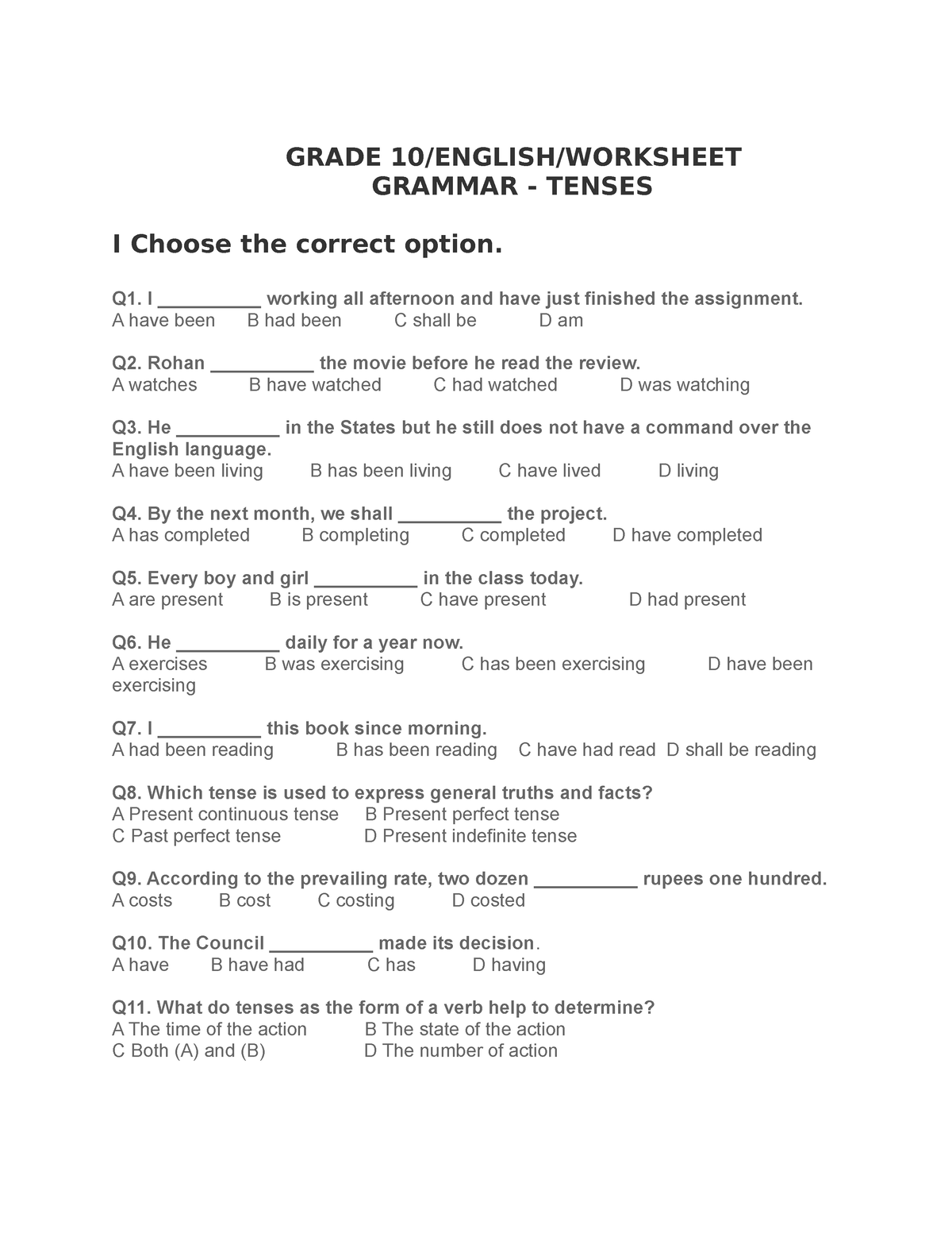 grammar-tenses-grade-10-english-worksheet-grammar-tenses-i-choose