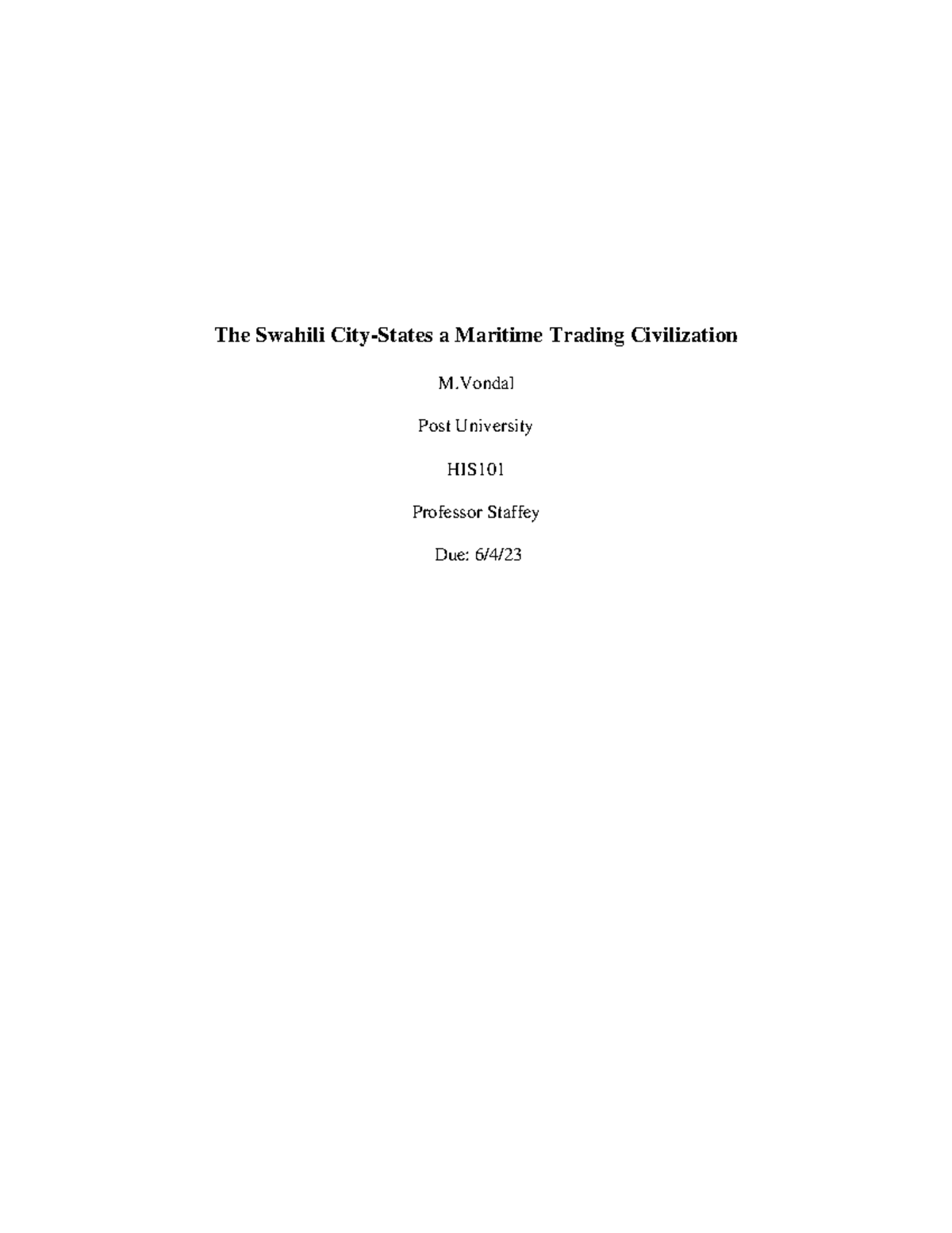 Conquer Ap World History: Mastering The Swahili Civilization - 9q8im6p